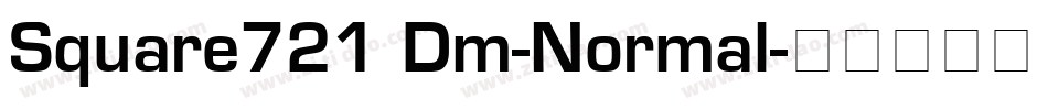 Square721 Dm-Normal字体转换